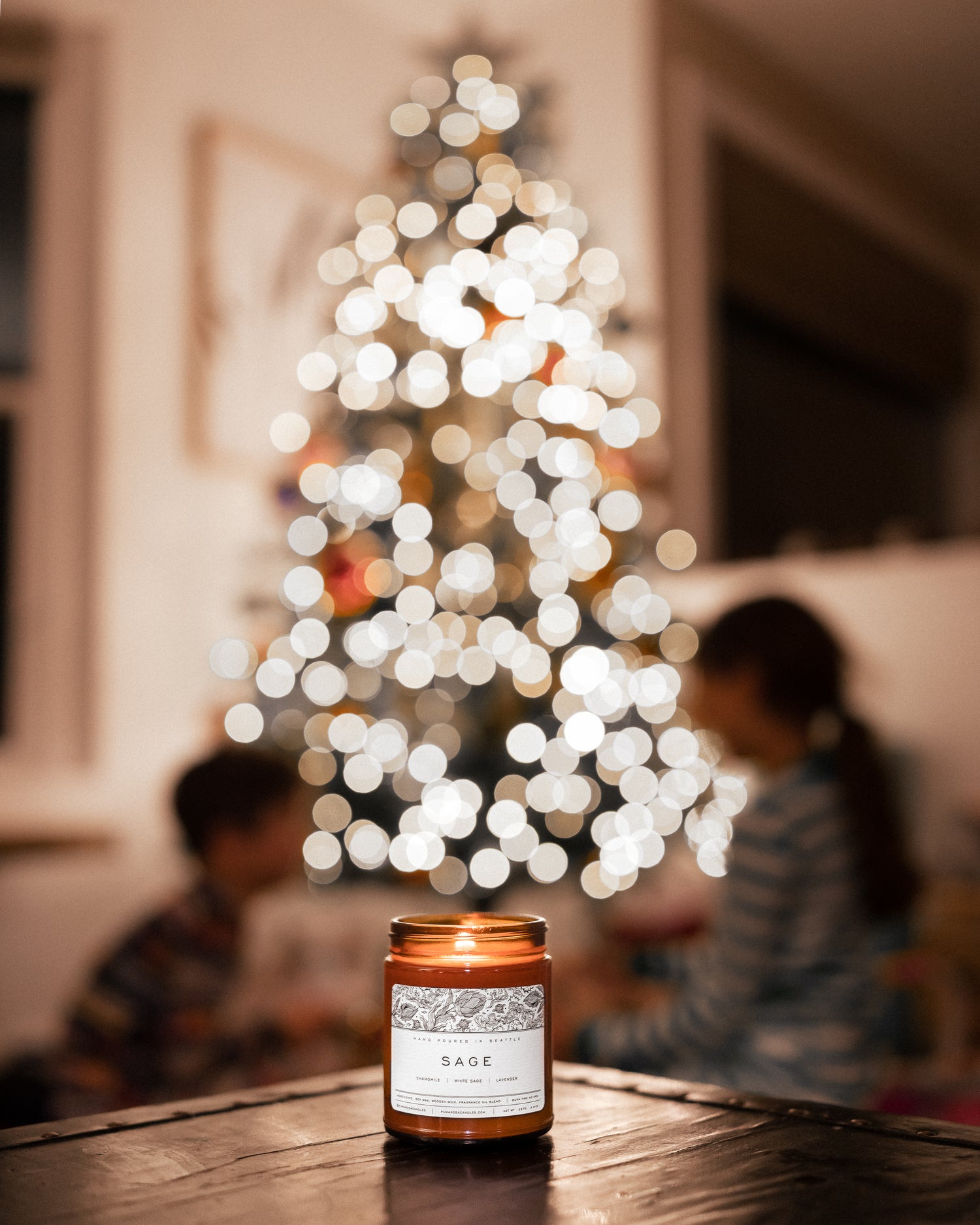 Sage Candle, great company any time during your holidays, perfect for Christmas gift and house warming.